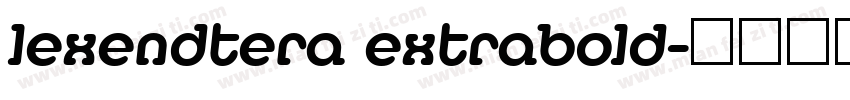 lexendtera extrabold字体转换